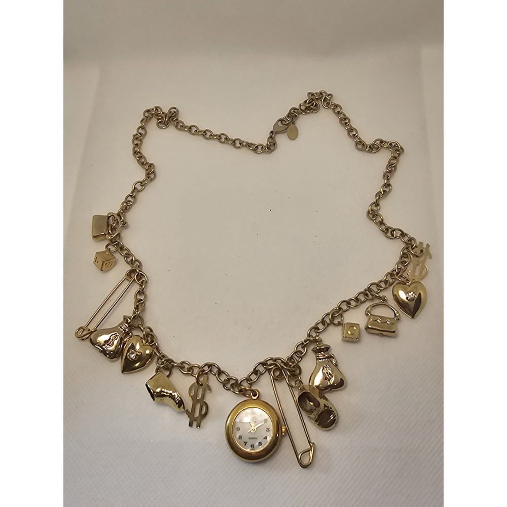 Rare vintage Kirk's Folly Million Dollar Baby charm necklace